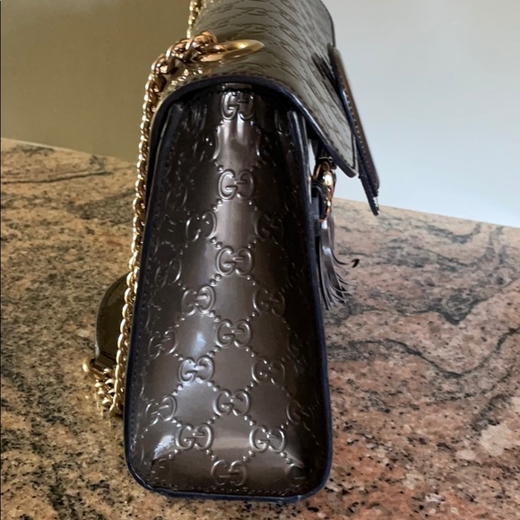 Gucci Emily Guccissima Chain Shoulder Bag - Picture 7 of 8